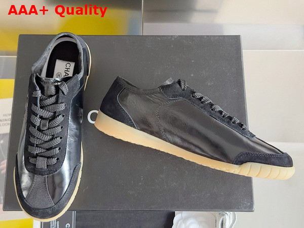 Chanel Sneakers Calfskin and Suede Calfskin Black G45996 Replica