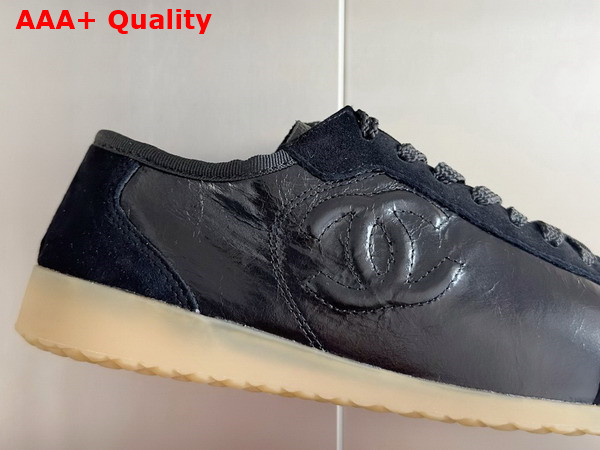 Chanel Sneakers Calfskin and Suede Calfskin Black G45996 Replica