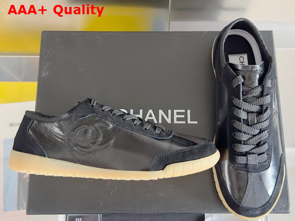 Chanel Sneakers Calfskin and Suede Calfskin Black G45996 Replica