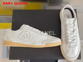 Chanel Sneakers Calfskin and Suede Calfskin White G45996 Replica