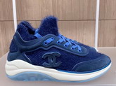 Chanel Sneakers Fabric Suede Calfskin and TPU Blue G35202