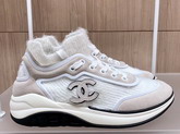 Chanel Sneakers Fabric Suede Calfskin and TPU White G35202