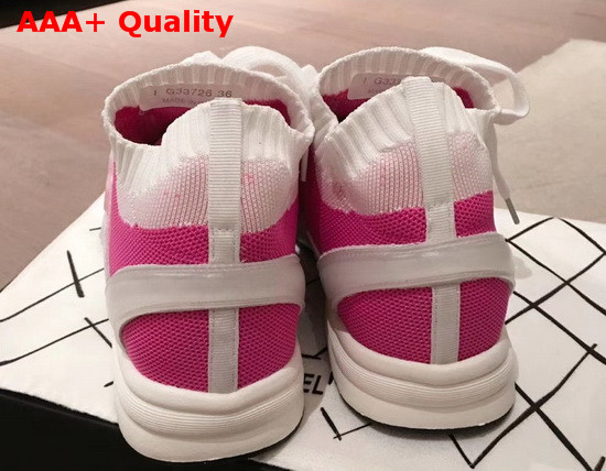 Chanel Sneakers Fabric and Suede Calfskin White and Pink G36258 Replica