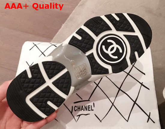 Chanel Sneakers Fabric and Suede Calfskin White and Pink G36258 Replica