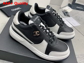 Chanel Sneakers Lambskin and Suede Calfskin Black and Gray G45212 Replica