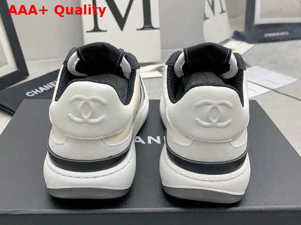 Chanel Sneakers Lambskin and Suede Calfskin Gray and Black G45212 Replica