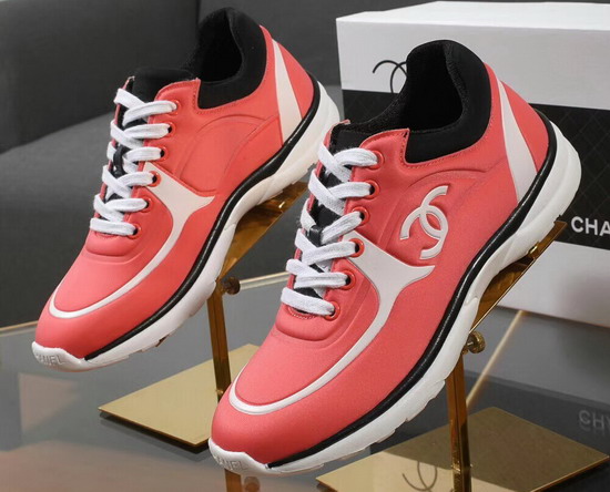 Chanel Sneakers Lycra Coral G34765