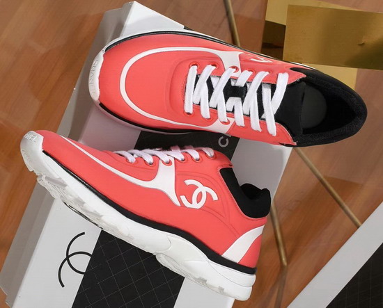 Chanel Sneakers Lycra Coral G34765