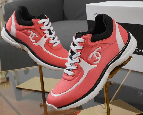 Chanel Sneakers Lycra Coral G34765