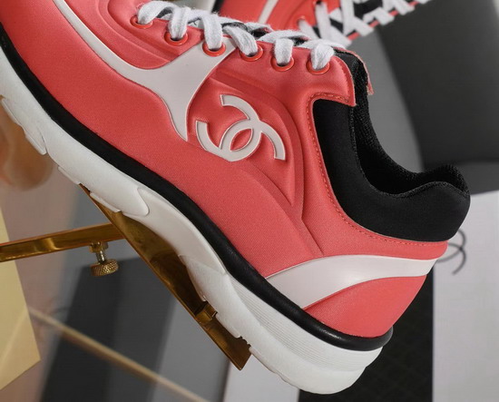 Chanel Sneakers Lycra Coral G34765