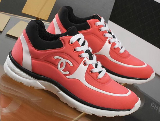 Chanel Sneakers Lycra Coral G34765