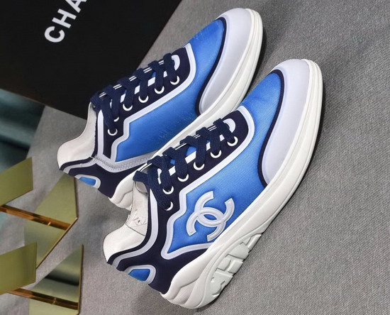 Chanel Sneakers Mesh and Lycra Dark Blue and Light Blue G34763