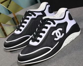 Chanel Sneakers Mesh and Lycra White and Black G34763