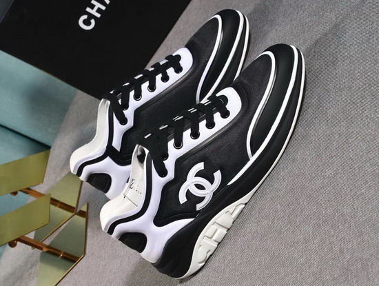 Chanel Sneakers Mesh and Lycra White and Black G34763