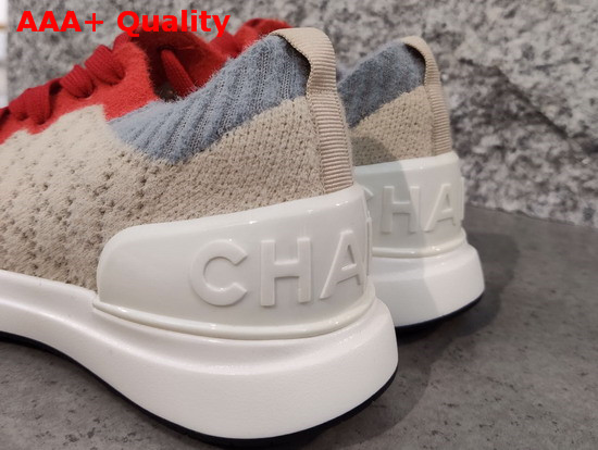 Chanel Sneakers Mixed Fibers Beige G35549 Replica