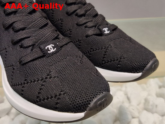 Chanel Sneakers Mixed Fibers Black G35549 Replica