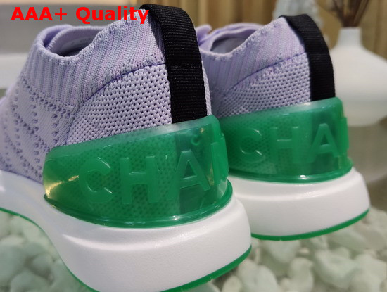 Chanel Sneakers Mixed Fibers Light Purple G35549 Replica