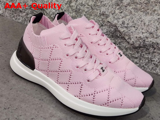 Chanel Sneakers Mixed Fibers Pink G35549 Replica