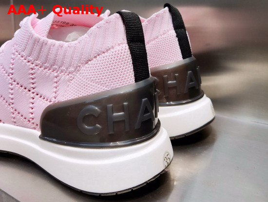 Chanel Sneakers Mixed Fibers Pink G35549 Replica