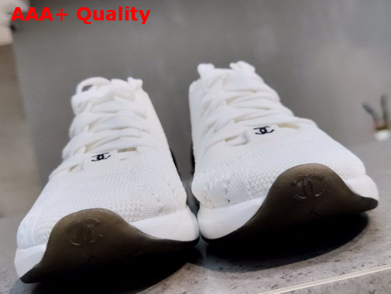 Chanel Sneakers Mixed Fibers White G35549 Replica