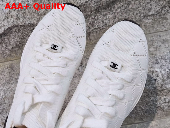 Chanel Sneakers Mixed Fibers White G35549 Replica