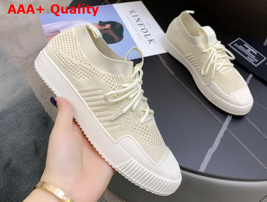 Chanel Sneakers in Beige Embroidered Mesh Replica