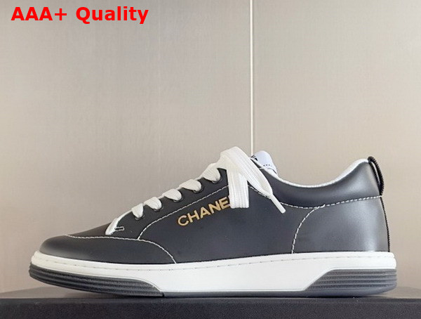 Chanel Sneakers in Black Calfskin G46076 Replica