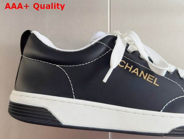 Chanel Sneakers in Black Calfskin G46076 Replica