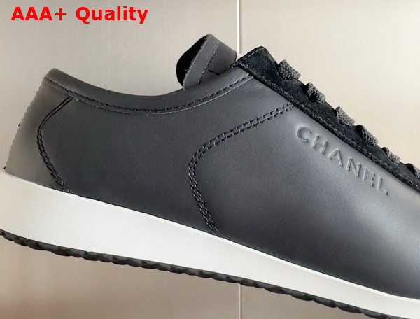 Chanel Sneakers in Black Calfskin and Suede Calfskin G45714 Replica