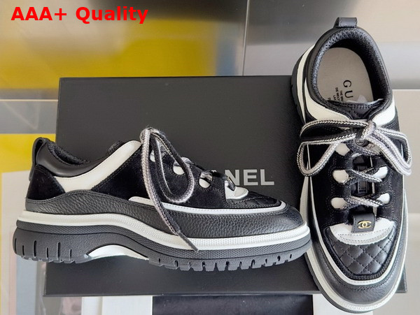 Chanel Sneakers in Black Suede Leather Replica