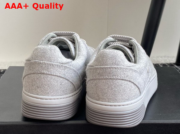 Chanel Sneakers in Light Gray Wool and Mixed Fibers G46011 Replica