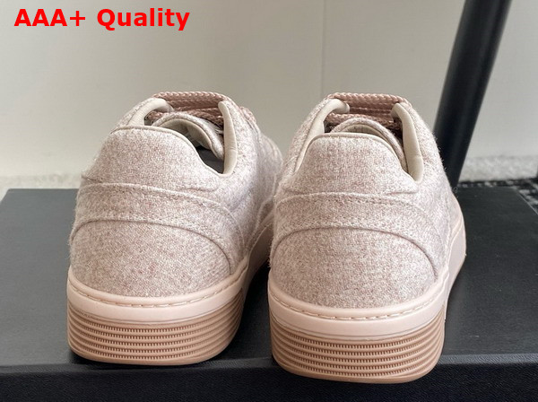 Chanel Sneakers in Light Pink Wool and Mixed Fibers G46011 Replica