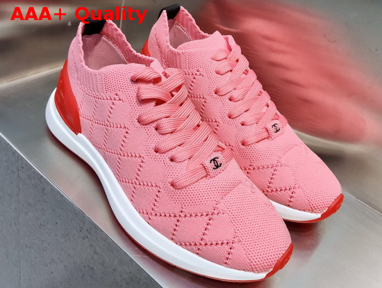 Chanel Sneakers in Pink Mixed Fibers G35549 Replica