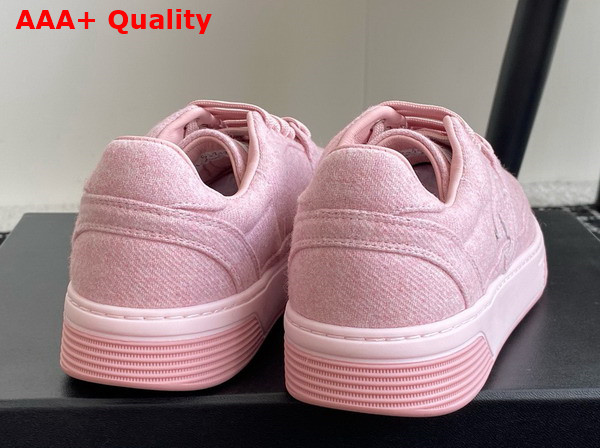 Chanel Sneakers in Pink Wool and Mixed Fibers G46011 Replica