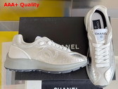 Chanel Sneakers in Silver Calfskin G46252 Replica