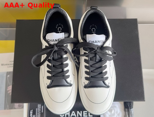 Chanel Sneakers in White Calfskin G46076 Replica