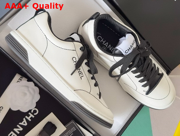 Chanel Sneakers in White Calfskin G46076 Replica