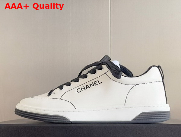 Chanel Sneakers in White Calfskin G46076 Replica