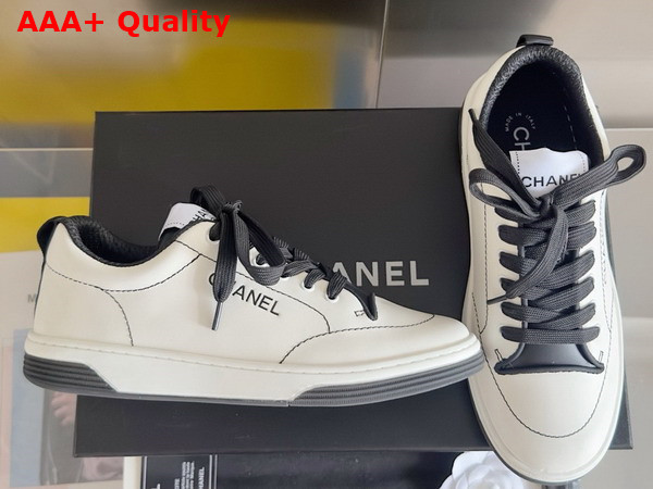 Chanel Sneakers in White Calfskin G46076 Replica