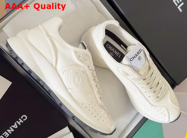 Chanel Sneakers in White Calfskin G46252 Replica