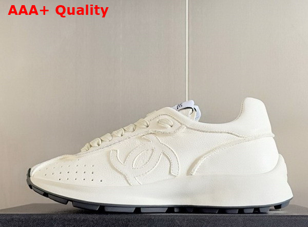 Chanel Sneakers in White Calfskin G46252 Replica