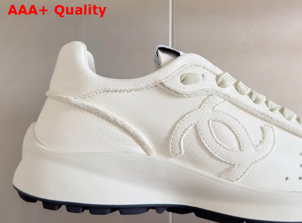 Chanel Sneakers in White Calfskin G46252 Replica