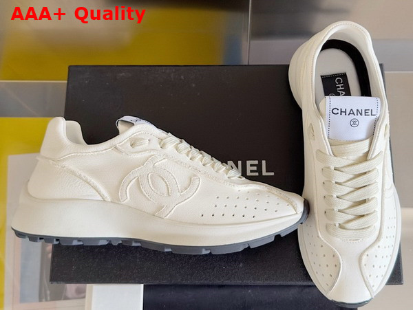 Chanel Sneakers in White Calfskin G46252 Replica