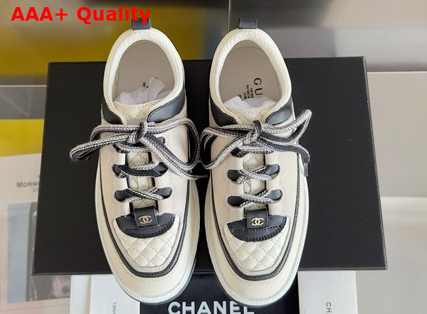 Chanel Sneakers in White Suede Leather Replica