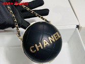 Chanel Sphere Minaudiere Lambskin Gold Tone Metal Black Ref AP2895 Replica