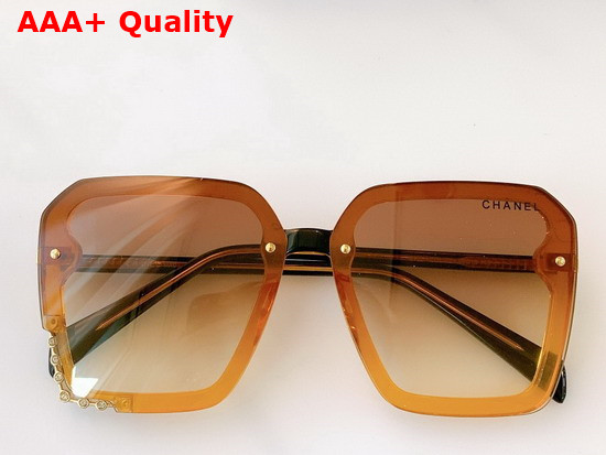 Chanel Square Frame Acetate Sunglasses in Brown Replica