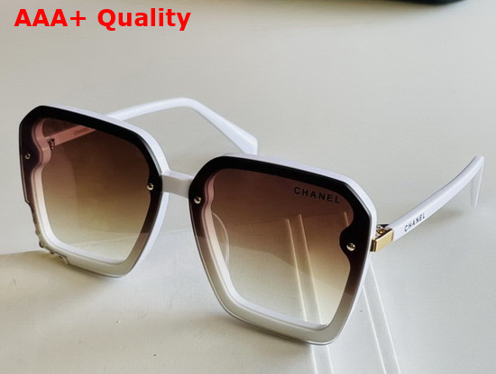 Chanel Square Frame Acetate Sunglasses in Brown Replica