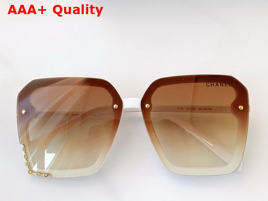 Chanel Square Frame Acetate Sunglasses in Brown Replica