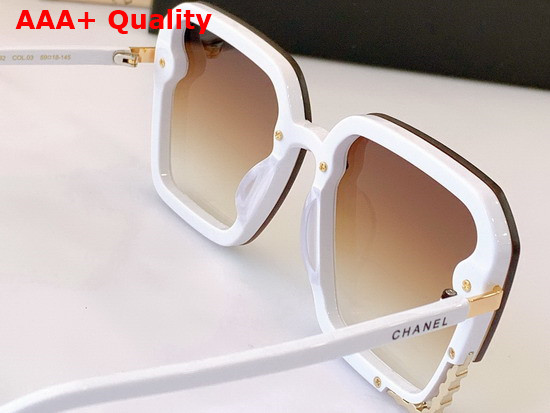 Chanel Square Frame Acetate Sunglasses in Brown Replica