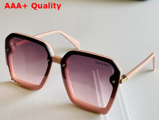 Chanel Square Frame Acetate Sunglasses in Brown Replica